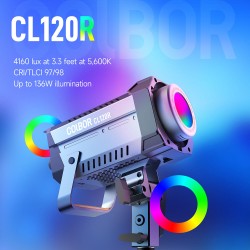 COLBOR CL120R LED RGB Video Light at 120W Output  COLBOR CL120R LED RGB Video Light at 120W Output